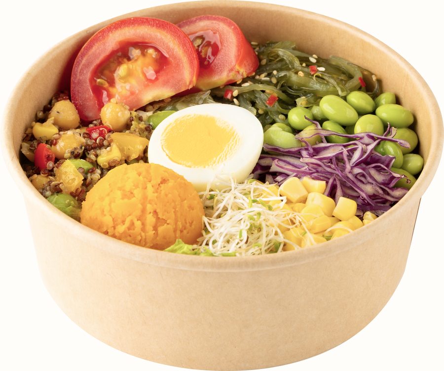 蒔樂藜麥鷹嘴豆沙拉碗（蛋素・可改純素）